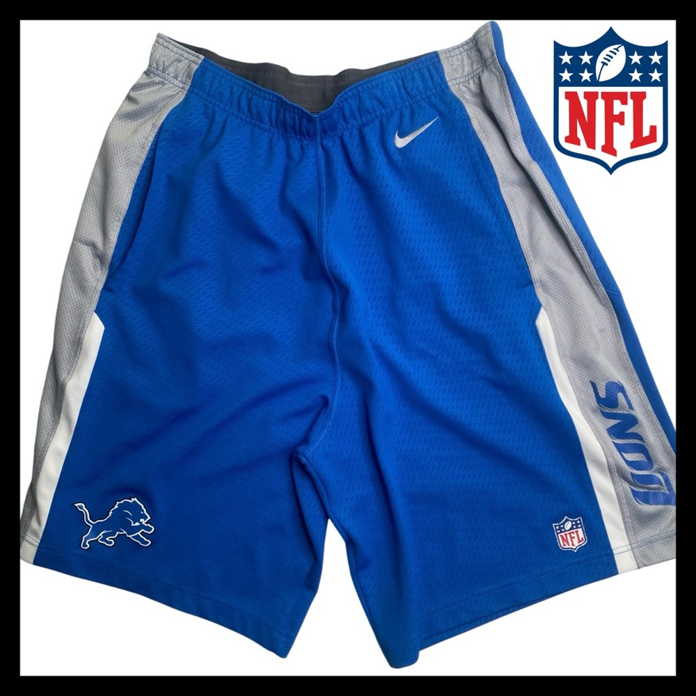 Detroit Lions Men’s Dri-FIT Shorts by Nike Size (XL) Like NEW - Picture 2 of 15